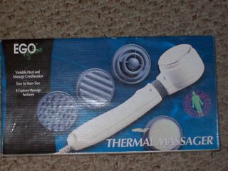 EGO SYSTEMS THERMAL MASSAGER WITH 4 CUSTOM MASSAGE ATTACHMENTS TH 26 