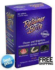 RETAINER BRITE 96 Tablets LOW PRICE + F R E E Ship BEST MATCH