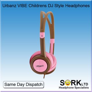 Urbanz Cool Colourful Childrens Kids Girls Boys DJ Style Headphones 