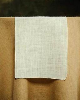 runner 13 x 72 cream white with square ends 100 % refined jute one day 