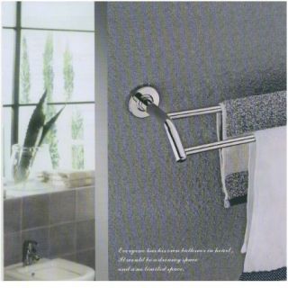 NEW Stainless Steel. DOUBLE TOWEL RACK w/Mirror Polis Finish 24 Model 