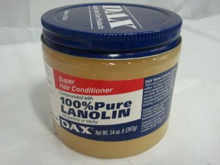 DAX] 100% PURE LANOLIN *NOT* GUMMY OR STICKY SUPER HAIR CONDITIONER 