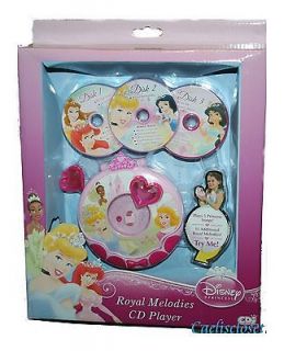 Disney Princess ROYAL MELODIES PLAY CD PLAYER Toy 20 Songs NEW