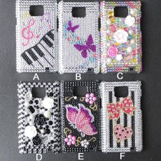 Bling Diamond Crystal Hard Back Case Cover For SAMSUNG GALAXY S2 S 2 