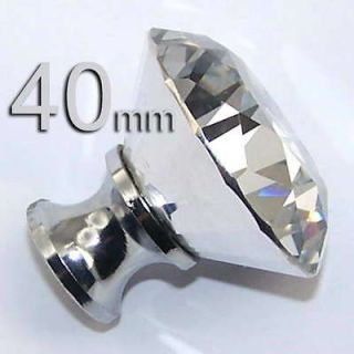K9 Crystal Diamond Style 40mm Clear Handles Knobs for Cabinet Door 