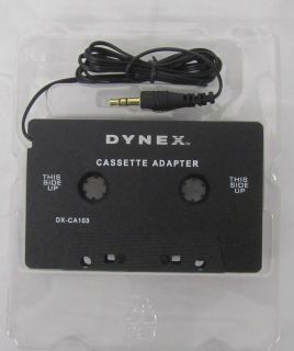 New Dynex   Stereo Cassette Adapter for Most Vehicles   DX CA103