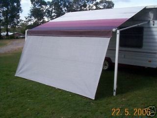 Shade Curtain/Privacy Screen for caravan Roll out Awning 1.8 x 6m.(6ft 