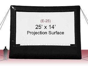   Air Cinema E25 25 x 14 Inflatable Elite Theater Projection Screen