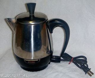 Newly listed Vtg FARBERWARE SUPERFAST 4 Cup PERCOLATOR Coffee Maker 