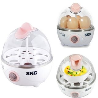 Mini SKG Egg Cooker Electric Steam Egg Cooking Boiler Poacher 6 Holes 