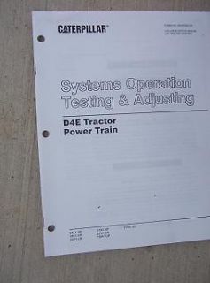 1983 Caterpillar D4E Tractor Power Train Operation Testing Adjusting 