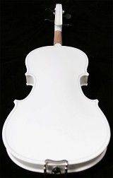 White 1/8 Size Student Violin Set with case bow and acc. Child Size 