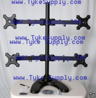 Quad Monitor Stand Free Standing up to 22 widescreen