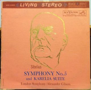 TAS RCA Living Stereo SD 1s/1s GIBSON sibelius symphony no 5 LP VG LSC 