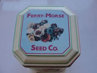FERRY MORSE SEED COMPANY,D.M.FERRY&COS SEEDS ADVERTISING TIN 