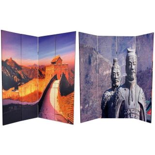 Double sided 6 foot Great Wall of China/ Statues Room Divider (China)