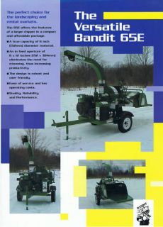 Bandit Brush Chipper range Construction brochure 1998