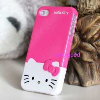   Hellokitty 3D BOW Case Back Cover Skin Hard Candy For Iphone 4 4G 4s