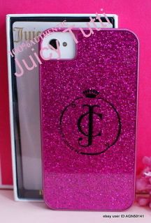   Juicy Couture PINK JC CREST Logo CANDY GLITTER Iphone 4 4S Case Cover