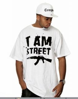 AM STREET Hip Hop Thug Life Urban Gangster Tshirt Tee