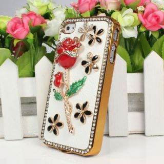 Rhinestone Candy Flower Hard SKIN Case Cover For Apple iphone 4 4G 4S 