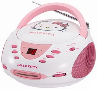 Hello Kitty KT2024A Stereo CD Boombox with AM FM Radio