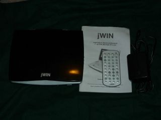 jWIN JDVD760 Portable DVD Player 7 In. with Remote Power Cord and 