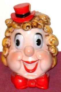 VERY RAREHARPO MARX COOKIE JAR BY REGAL CHINA 10TALL***EXCE​LLENT 