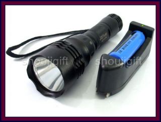 Mode CREE LED SCUBA Recharge Dive Light Diving Lamp Flashlight Torch 