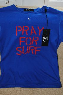 NwT Italian ICEBERG Ice.J Pray for Surf t shirt, sz M