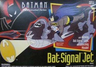 Batman The Animated Series Bat Signal Jet With Light Up Bat Signal 
