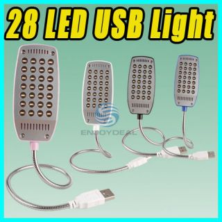   USB Port Flexible White Light Lamp with Switch for Computer Laptop PC