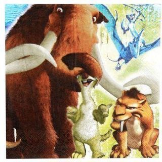 ICE AGE Dinosaurs Birthday PARTY Supplies LARGE NAPKINS