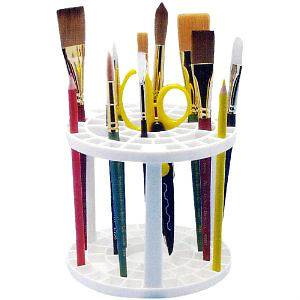 Pencil & Brush Organizer 44 Hole Plastic Stand for Art Hobby & Office 