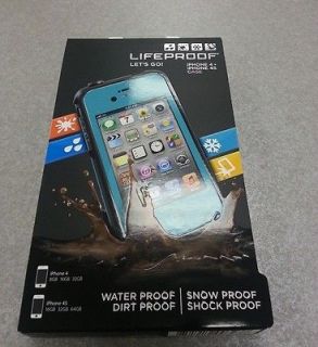 Brand New Lifeproof iPhone 4/4S Case Teal/Aqua New In Box Apple Cover 