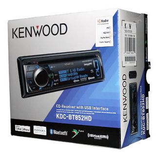 Kenwood KDC BT852HD Car Audio Stereo Bluetooth HD Radio CD Player 