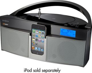 Insignia Boombox CD Player with HD Radio iPod iPhone Dock Station 