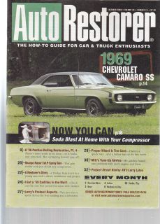   Auto Restorer 10/08, 1969 Camaro SS, Soda Blasting, 50s Car Stamps