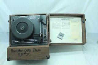 Vintage Telex 304A Vinyl Record Player with Bi Directional Sound, AS 