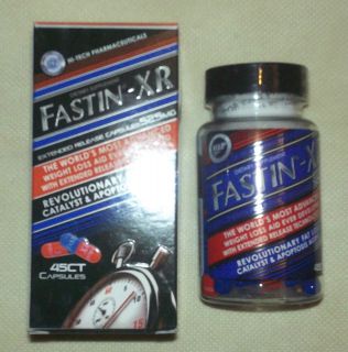 FASTIN XR ONE BOTTLE 45 COUNT EXPIRES 6 17 BNIP FACTORY SEALED FAST 