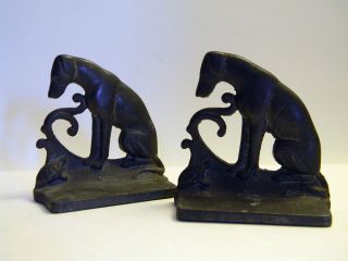 Cast Iron Vintage 1930s 1940s Greyhound? Bookends