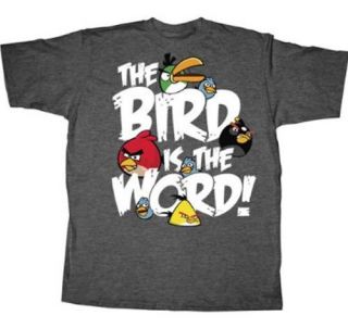 Angry Birds T Shirt Licensed Bird Is The Word Adult