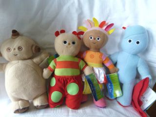 SET OF 4 IN THE NIGHT GARDEN SOFT PLUSH TOYS   10 INCH   LICENCED 