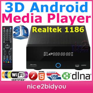 NEW 3D Android Linus Network Media Player HDMI 1.4 3.5 HDD MKV 
