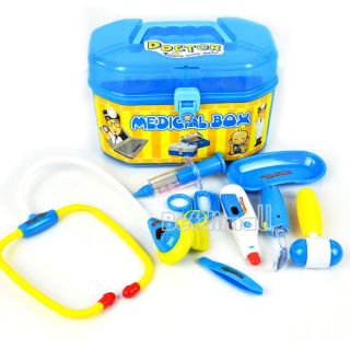 Kids 8 Piece Simulation Medical Kit Doctor Role Play Set&Carry Case 