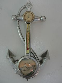 Mount Rushmore ship anchor thermometer, compass, 25 year calendar, old 