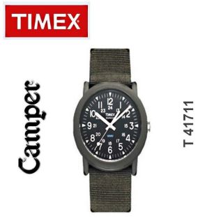   Camper Olive Green Canvas Buckle Strap Boys/Mens Analogue Watch T41711