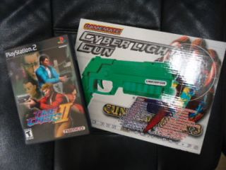 TIME CRISIS 2 GAME AND CYBER LIGHT GUN PLAYSTATION 2