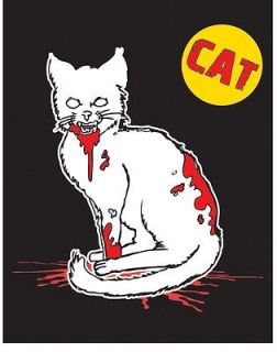 815 ZOMBIE CAT Window Cling sticker 2.75 NEW Zombie Family 