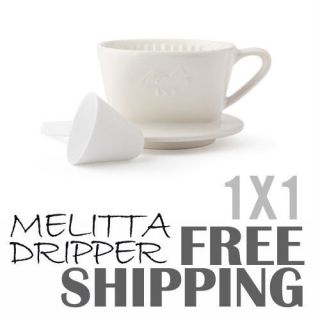 Melitta Porcelain Coffee Filter (Dripper) 1x1 for 1 2 person